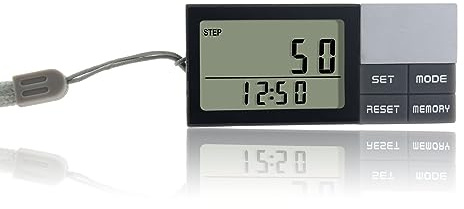 Podomètre 3D pour la Marche, Compteur de Pas Simple avec Grand écran numérique Podomètre numérique ACL portatif pour la Marche, Homme et Femme