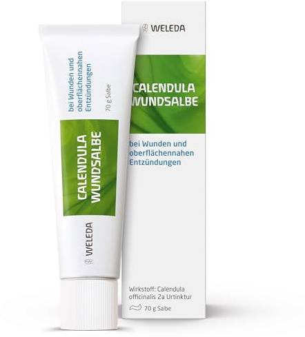 WELEDA Calendula Wundsalbe - entzündungshemmende Wund- & Heilsalbe - 70 g | bei oberflächlichen Hautverletzungen mit Calendula Extrakt - natürliche Ringelblumensalbe - für Erwachsene, Kinder & Babys
