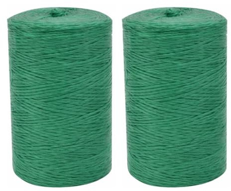 Garden Mile Polypropylene Garden Twine String – Strong Garden Twine and String for Plant Support and Plant Tying, Outdoor & Household Use, DIY Projects, Arts and Crafts (2 Rolls, 200m x 5mm Each)