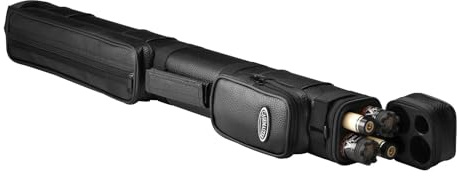 Casemaster Uni-Erwachsene Q-Vault Classic Billard-/Poolqueue-Hartschalenkoffer, Schwarz, 2 Butt/2 Shaft