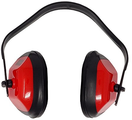 Yato Verstellbarer Gehörschutz Ohrhörer Kopfhörer für Kinder und Erwachsene - Rot - EN 352 - 25 dB Lärm Schutz