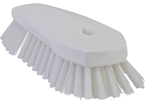 Vikan - Igiene - Spazzola Manuale Extra Grande - Setole Extra Rigide - Bianco