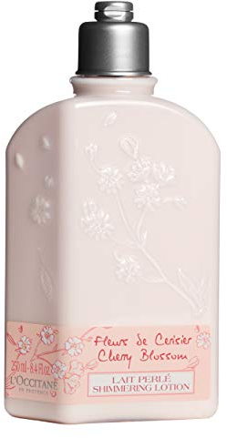 L'OCCITANE Latte Corpo Perlato ai Fiori di Ciliegio, 250 ml, Made in France
