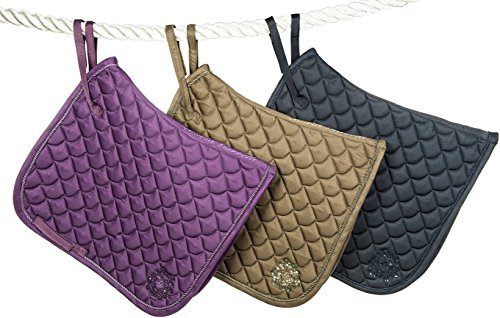 HKM SPORTS EQUIPMENT Schabracke -Paris Glitter-, Farbe:dunkelgrün, Groesse:Pony Dressur