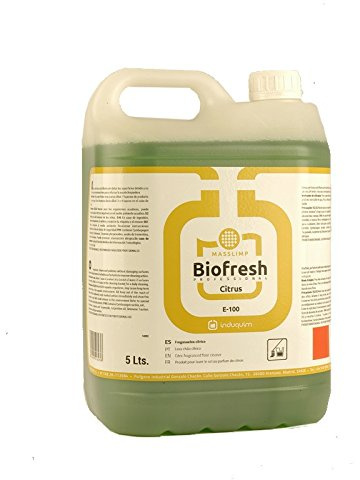 Friegasuelos Cítrico con Buen Olor a Limón Limpiador con Bioalcohol - Induquim 5 Litros