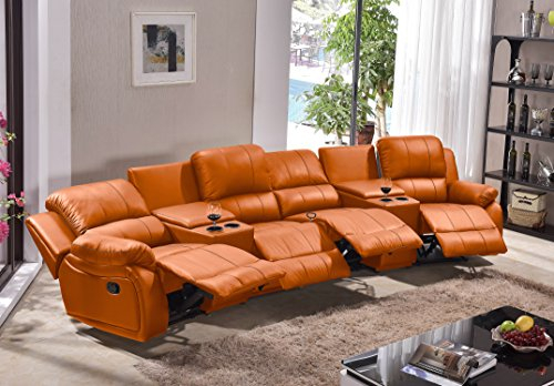 Mapo Möbel Ledersofa Kinosofa Fernsehsofa 5129-Cup-42-477