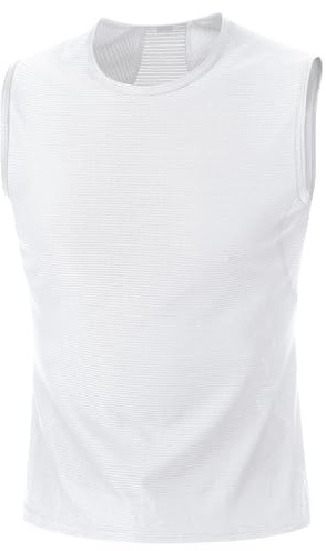GOREWEAR M Camiseta Interior Sin Mangas para Hombre, Camiseta Interior Ligera para Todas las Condiciones Climáticas, Corte Entallado