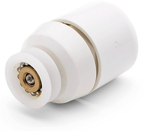 ShowerPart Small Shower Door Wheel/Roller/Runner MS2 Wheel Diameter 19mm Overall Length 42.5mm Diameter of Hole in Glass 15mm V Grooved Wheel Shower Door Wheels 1x MS2