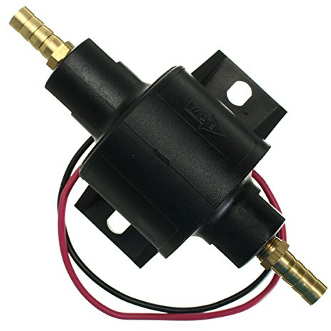 C-FUNN Universal 8 mm 12 V Elektrische Diesel-Benzinpumpe Posi Facet Flow Style