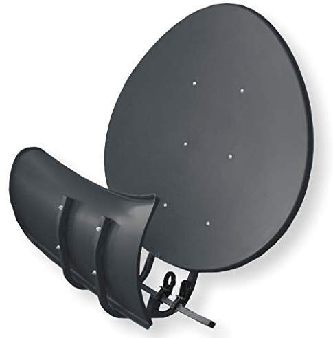 Satspiegel Toroidal (Wavefrontier) T90 P - anthrazit - Multifocus Antenne - inkl. 5 Stück LNB Halter - Neueste Generation