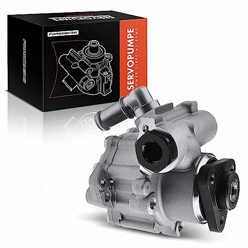 Frankberg Power Steering Pump Steering System Hydraulic Pump Compatible with 3 Series E46 323 325 328 330 2.5L-3.0L 1998-2005 5 Series E39 525 528 530 2.5L-3.0L 1995-2004 Petrol Replace #96636M