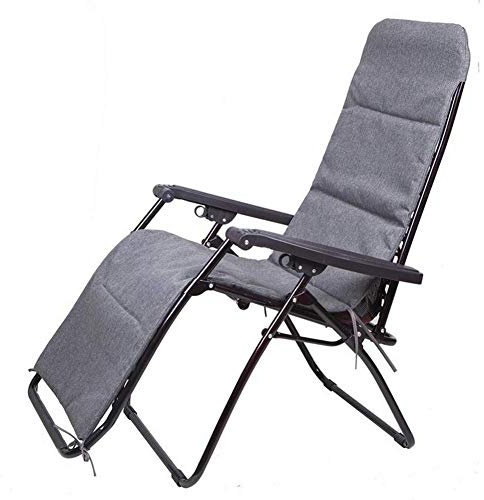 WANWEN Tragbarer Schwerelosigkeitsstuhl Liegestuhl Abnehmbares Kissen, Verstellbarer Outdoor-Loungesessel Metallstahlrahmen Unterstützung 350 lbs Little Surprise