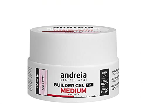 Medium Viscosity Andreia Professional Builder gelnagellack rosa (22 g)