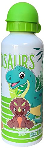 CARTOON Gourde en aluminium pour enfants - Sans BPA - Avec tétine et bec verseur - 500 ml