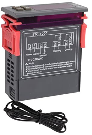 Leapiture Mini Aquarium Temperature Controller Thermostat Switch Electronic Digital Display Microcomputer Temperature Controller Switch Multifunctional Device110V‑220V