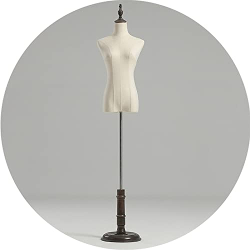 LIUSP Weiblicher Schaufensterpuppen-Torso, Halbkörper-Schneiderpuppe, Halbkörper-Schneiderpuppe ohne Kopf zum Aufbewahren von Kleidung, 155-180 cm höhenverstellbar