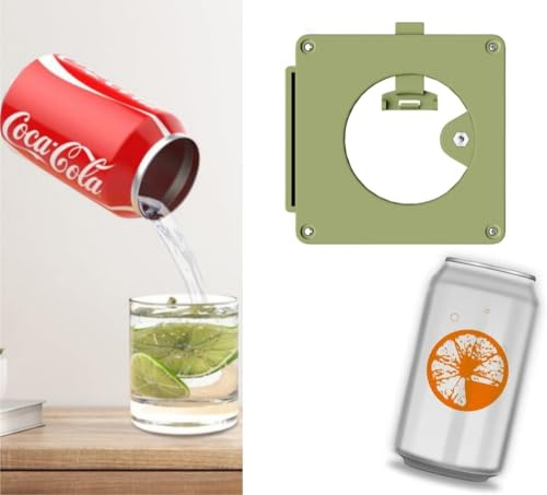 Abrelatas Topless, abrelatas manual profesional, removedor de tapas de latas sin esfuerzo con función de bloqueo, ideal para la cocina doméstica (verde militar)
