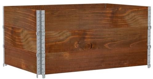 vidaXL Jardinière Marron 120x80 cm Bois Massif de pin