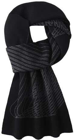 WANYING Herren 6% Wolle Strickschal Gestrickter Schal Herrenschal Wolleschal für Winter Herbst Casual Business Gentleman