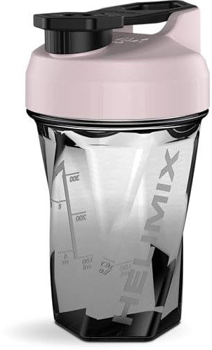 Helimix 2.0 Vortex Eiweiß Shaker Flasche, 500 ml (20 oz) - Portabler Shake Becher für Protein Shake & Smoothie - Keine Mixkugel, Schneebesen oder Klumpen - Fitness Shaker Spülmaschinenfest & BPA-frei