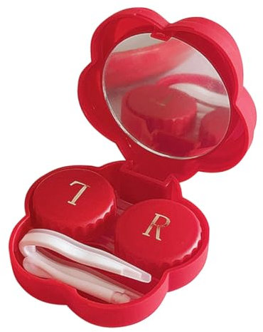 Didiseaon Portable Box for Travel of Contacts Carrier Case Tool Kit Sturdy and Leakproof for Eye Contacts Halloween