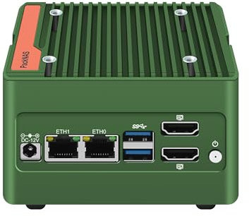 MNBOXCONET Mini PC Pocket NAS N100, 4 NVME Pocket NAS Small PC, Dual 2.5GbE LAN Mirco Desktop Computer 2HD 4K@60HZ, DDR5 Barebone NO RAM NO SSD, USB3.2 10Gbps, Supports expansion WiFi/BT