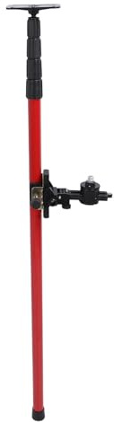 Adjustable Telescoping Tripod Level Pole for Rotary and Line Lasers, Extendable Mounting Rod with 6mm 15.2mm Interface, Portable Level Pole with Carrying Bag