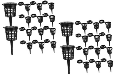 iplusmile 2 Series Cesta De Fertilizantes Creciente Cestas De Fertilizantes Canasta De Para Plantas Vivero Contenedor De Fertilizante Control De Black 50 Piezas*2