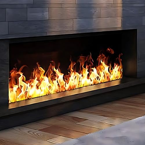 CIELOBLOEN Cheminée à Vapeur d'eau, cheminée électrique encastrée Cheminée électrique à Vapeur 9 Couleurs Cheminée à Flamme atomisée 3D réaliste Remplissage,Multicolor-Panel1000mm(39.37in)