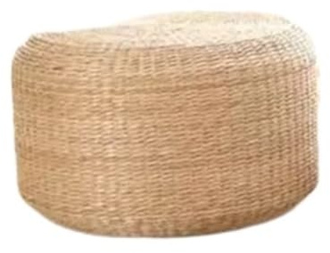 WJIAYAO Cojín de Meditación Cojín de Asiento futón Paja, Tatami, meditación, arrodillado, Estera oración, cojín Tejido a Mano(Height 30 cm,40 cm in Diameter.)