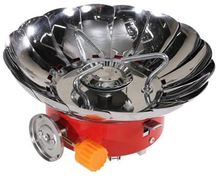 SOPOTUTU Hornillo Camping Portátil Plegable de Alta Resistencia Estufa Gas Camping Duradera y para Senderismo Montañismo y Actividades al Aire
