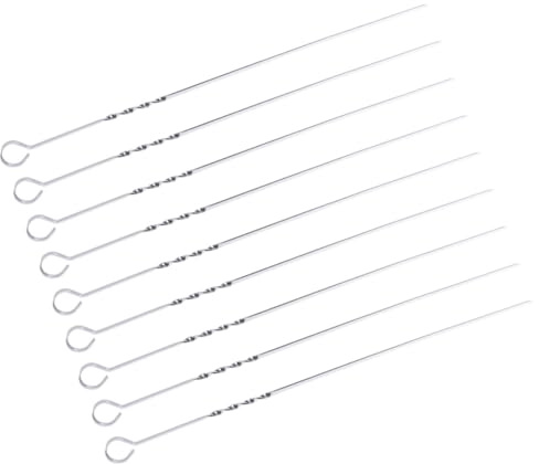 SUPVOX 20pezzi Spiedini in Acciaio Resistenti Per Barbecue Antiaderenti Lame Larghe Manico Per Facile Impugnatura Resistente Alla Ruggine Per Grigliate All Aperto Ristoranti e Campeggio