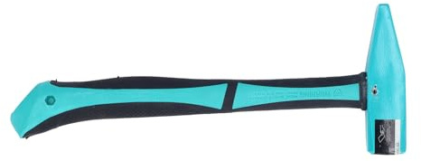 Maskinist Hammer Kolstål TPR-handtag Multifunktionell smideshammare för smedsingenjörer Träarbetare Professionell Hållbar Robust 45# kolstålhuvud Stötdämpning TPR-handtag Låssmed