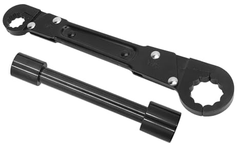 Dioche Kit de Llave de Tope en ángulo con Llave en ángulo: para Tubos de Doble Extremo para Instalar Tuberías de Agua y Tuercas de Plástico, Adecuada para Cocinas, Baños, Fregaderos y Válvulas de