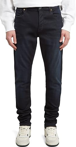 G-STAR RAW herr Jeans 3301 Slim, Blå (mörk åldrad), 38W / 32L