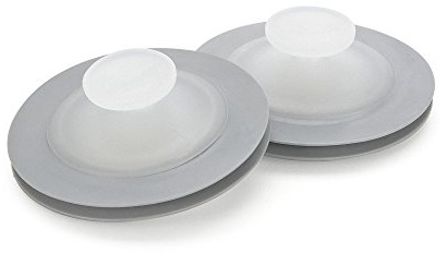 Good Cook Touch Kitchen Sink Stopper Set (2 Pack), White