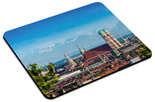 PhotoFancy - Mousepad München - Städte-Mauspad mit Motiv Frauenkirche mit Alpenpanorama