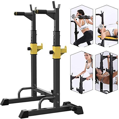 Verstellbarer Hochleistungs-Squat-Rack-Ständer Power Weight Bench Support, Langhantel-freie Pressbank, Stand Power Weight Bench Squat-Ständer-Rack
