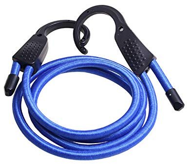Auto Gepäckseil,Verstellbares Elastisches Lanyard Spanngurt Gepäckspanner für Auto Gepäck Seile Gummi Bungee Schnüre mit Haken für Auto Camper Camping Trunks 1.5M / 3M,Blau