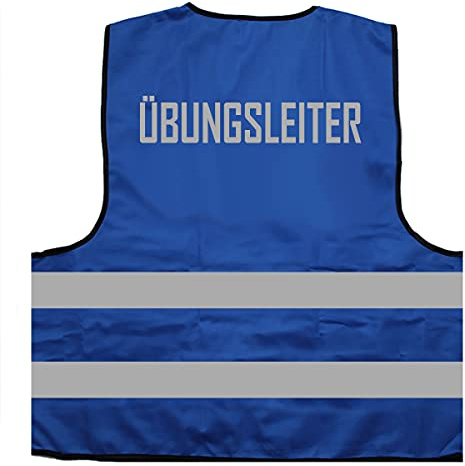 ÜBUNGSLEITER Warnweste BZW. Signalweste mit reflektierendem Aufdruck ID: 629