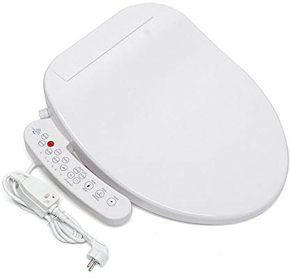 Elektronischer Smart Bidet Sitz Multifunktional mit beheizter Desodorierung natürliches Wasserspray fur Dusch WC Toilettensitz Bidet
