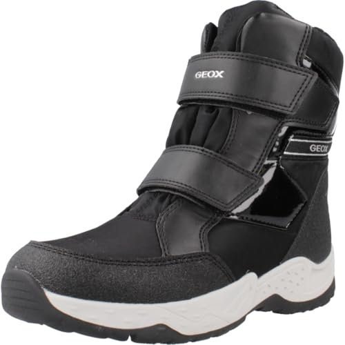 Geox J SENTIERO Girl B AB Ankle Boot, Black, 31 EU