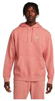 NIKE DQ4663-691 M NK Club+ PO Hoodie Revival Sweatshirt Herren SCHWARZ-Weiss Größe M