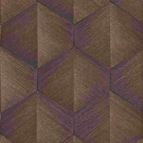 Erismann Tapete | Kollektion Fashion for Walls 4 | 10370-48 | Vliestapete | Muster/Motive | 0.53 x 10.05 m | Braun | Wohnzimmer | Flur | Büro | Küche | Wohnräume