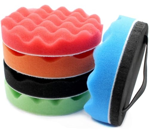 Éponge de polissage à la main - Entretien de voiture - Application manuelle - Lavage à la main - 125-150 mm (125 mm)