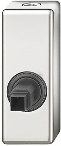 FSB 0 34 0000 18051 0105 Fenstergriff Adapter-Rosette eckig abschließbar, Aluminium Silber eloxiert,