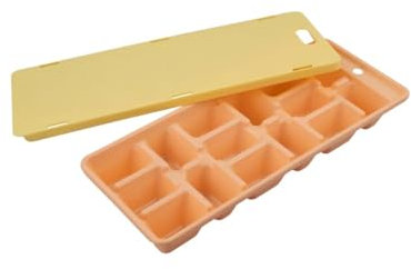 Fackelmann 17045 - Vassoio per ghiaccio con coperchio, contenitore per ghiaccio, gelato, stampo per ghiaccio, vassoio per ghiaccio, stampo forma ghiaccio, plastica, 25,8 x 10 x 3 cm