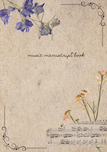 Notenheft Ästhetik - 100 DIN A4 Seiten: music manuscript book