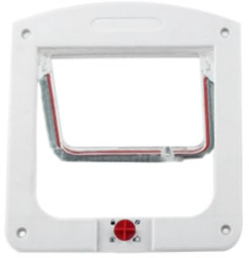 Katzenklappe Hundeklappe,Dünne Katzentür für Fenster,Katzenklappe Fenster,Haustiertüren und Schiebetür,Sicherheits-Haustiertür mit 4-Wege-Schloss,Hundetür Katzentür Haustierklappe,S