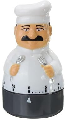 Yuannee Temporizador Cocina,Temporizador Mecánico de Cocina 60 Minutos de Cuenta Regresiva Reloj Despertador con Forma de para Hornear Cocinar y Hervir Huevos